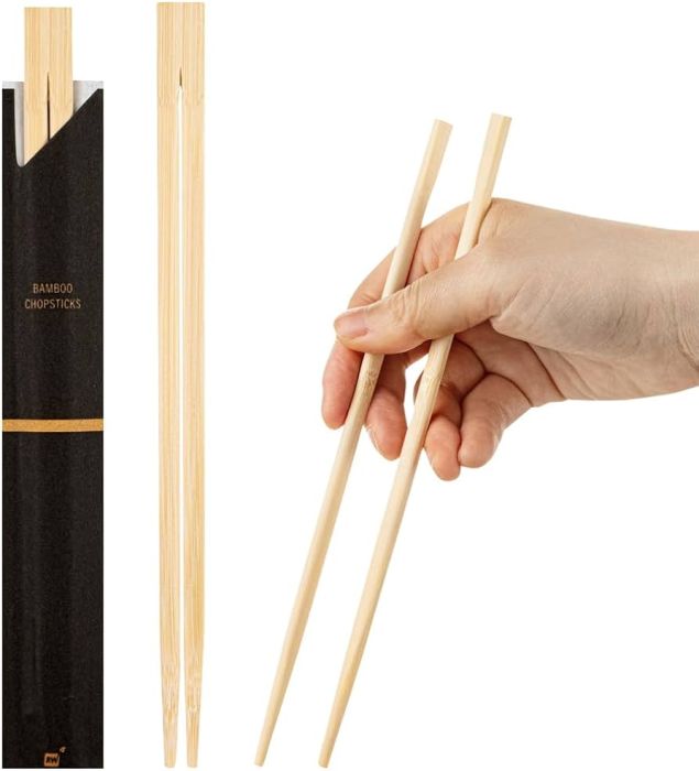 CHOP STICKS 23CM JOINT PAIRS (1X100)