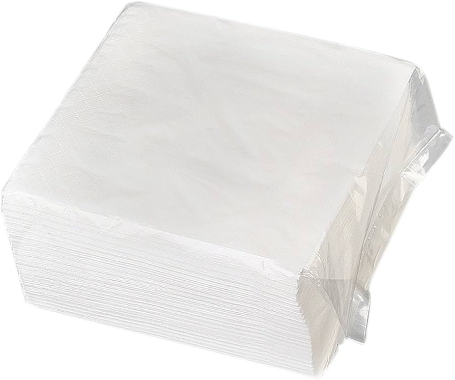 NAPKINS 29X29 WHITE 10X100PCS